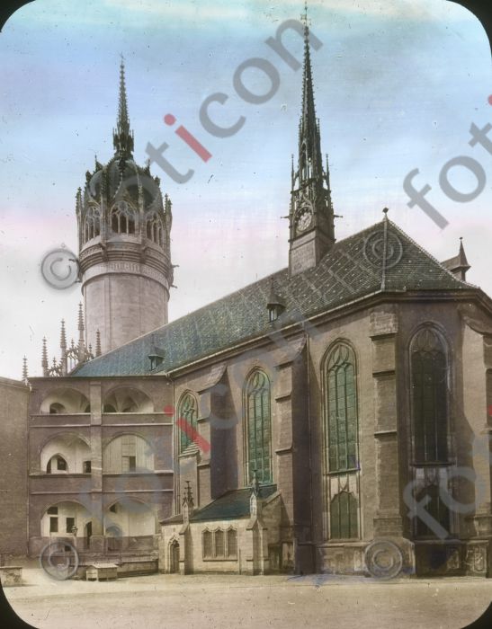 Schlosskirche in Wittenberg |  Castle Church in Wittenberg (foticon-simon-150-019.jpg)